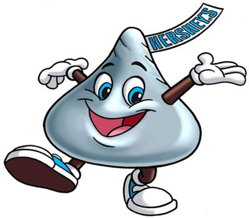 Hershey Kiss MAN sticker 2