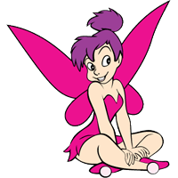 Tinkerbell Purple hair Color