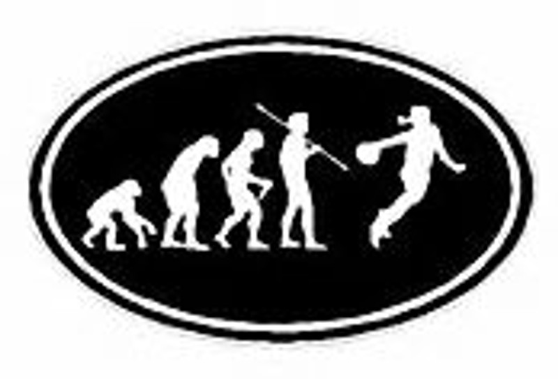 Evolution Sport Stickers BASKETBALL WOMANS - OVAL B