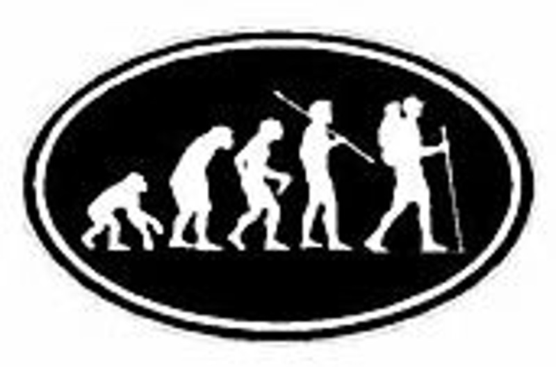 Evolution Sport Stickers HIKING - OVAL B