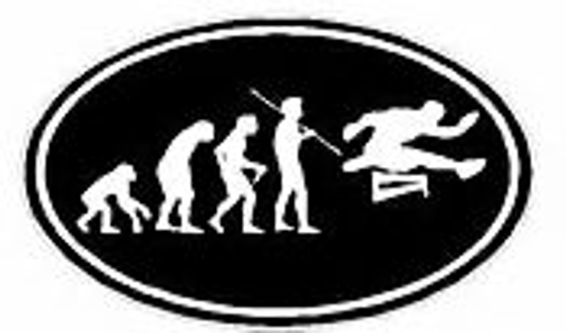 Evolution Sport Stickers HURDLE - OVAL B