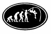 Evolution Sport Stickers POLE VAULT - OVAL B