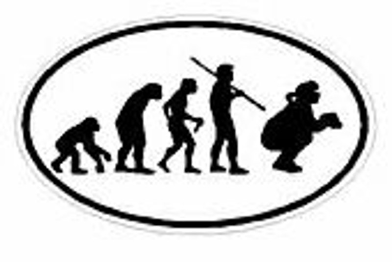 Evolution Sport Stickers SOFTBALL CATCHER - OVAL W