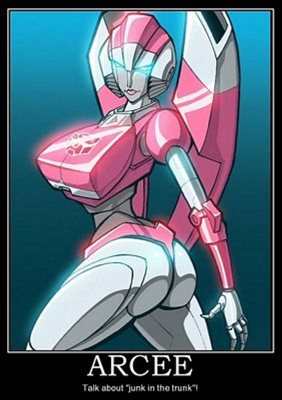 Arcee Autobot Fembot Transformer Rectangular Decal