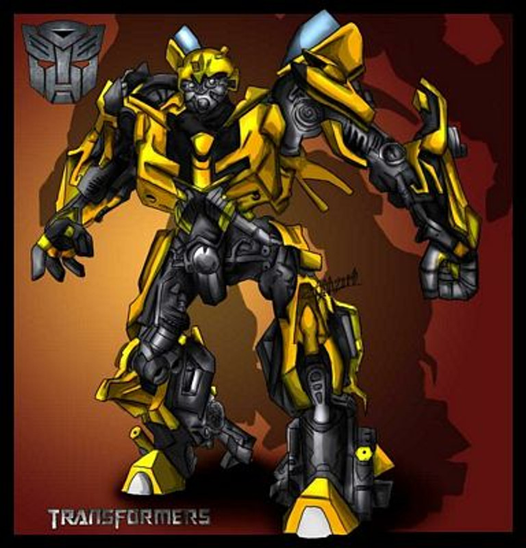 Bumblebee Autobot Transformers Rectangular Decal