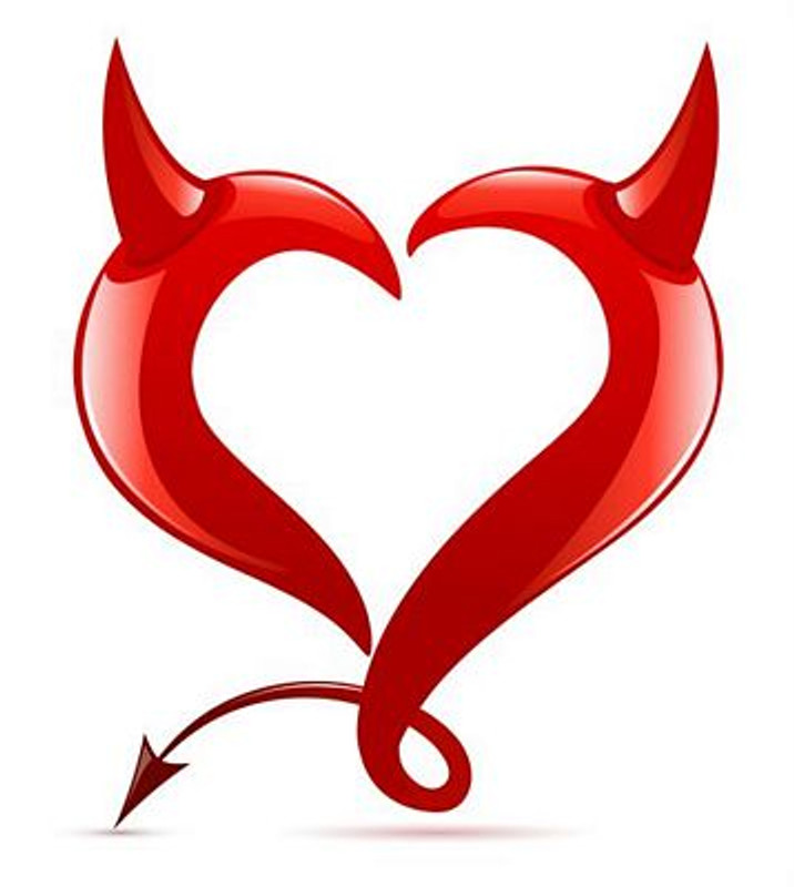 Devil Heart Color Decal