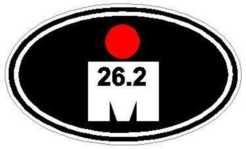 Oval Running Decals Ironman 26.3 Sticker V