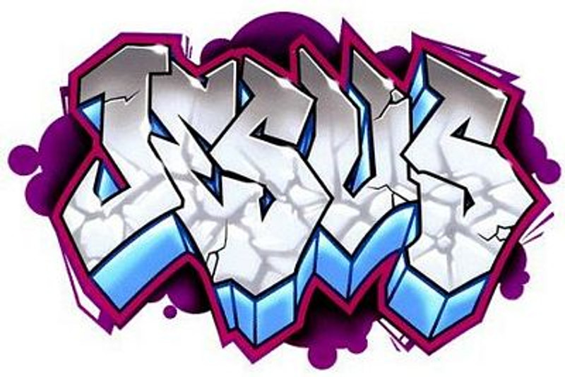 Jesus Likea a Rock Color Sticker 1872