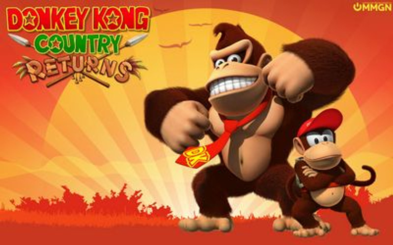 Donkey Kong Country Returns Game Wallpaper Sticker