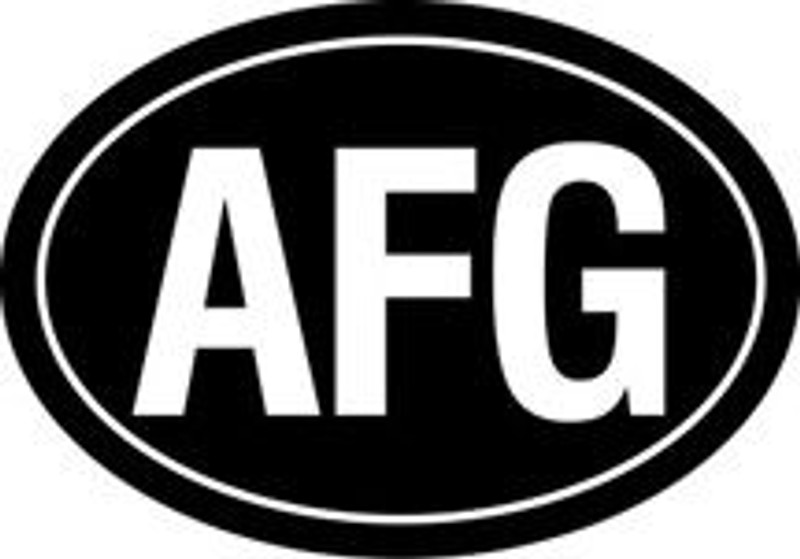 Afghanistan Oval Decal