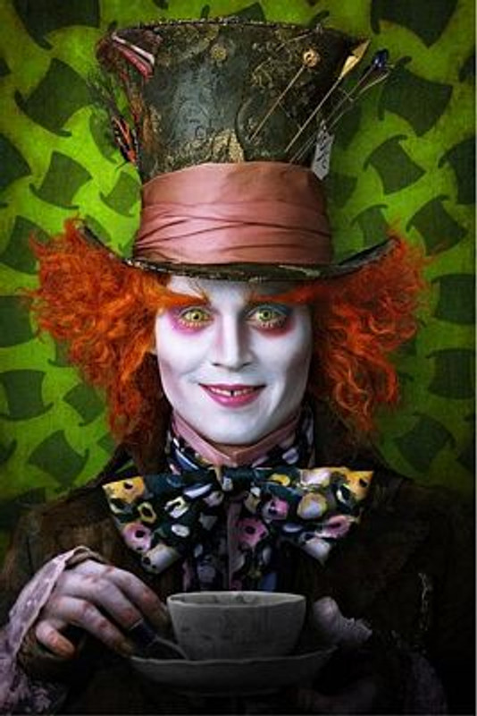 johnny depp mad hatter burton wonde
