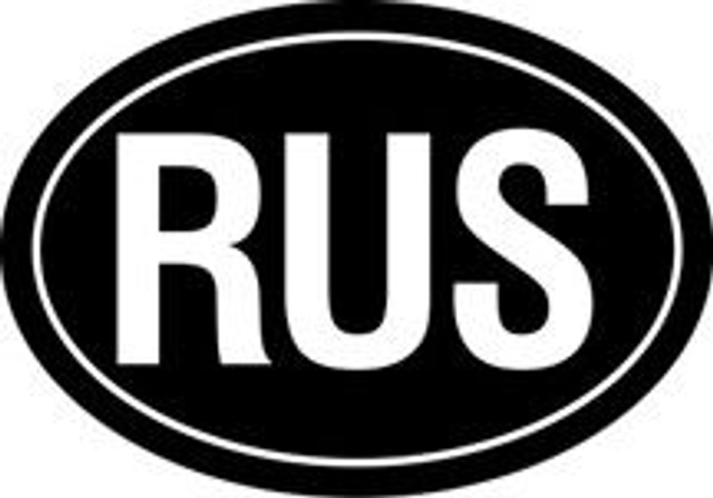 Russia Oval Euro Decal
