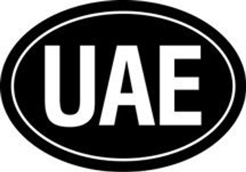 UAE Oval Euro Sticker