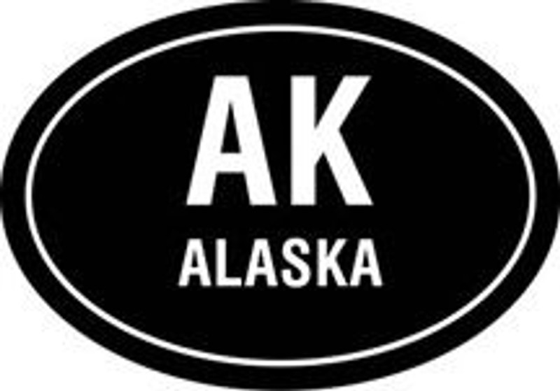 AK Oval Decal