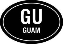GU Oval Decal