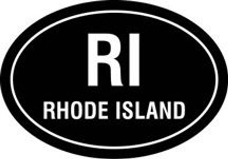 RI Oval Decal