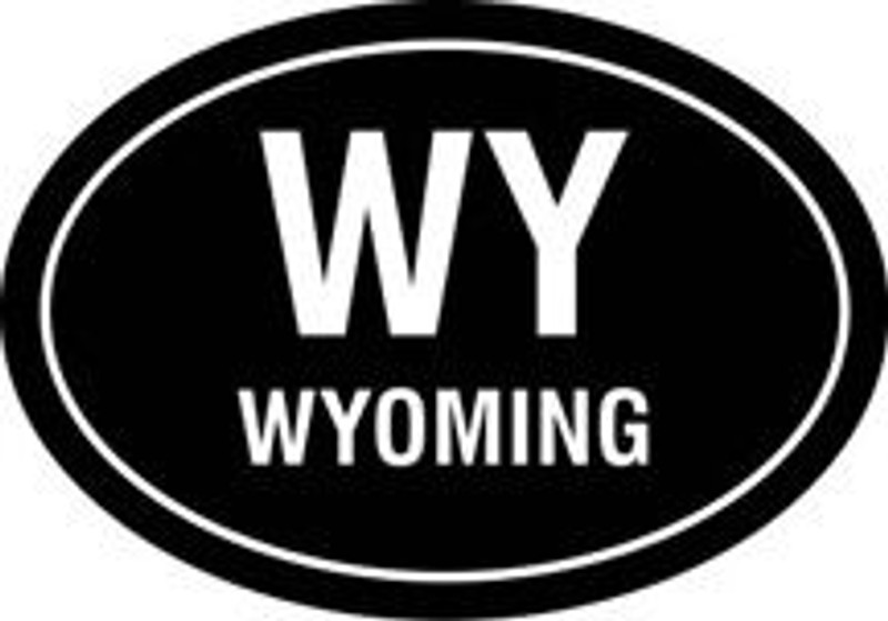 WY Oval Decal