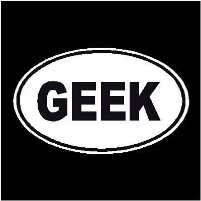 Geek Oval Decal