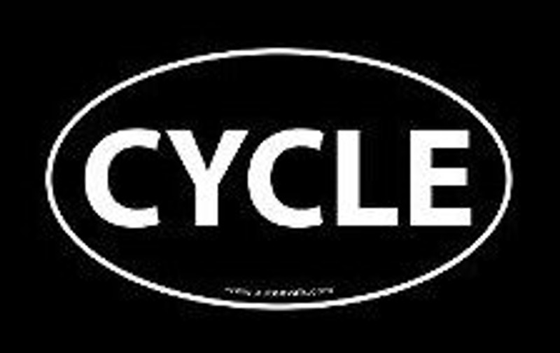 CYCLE OVAL STICKER