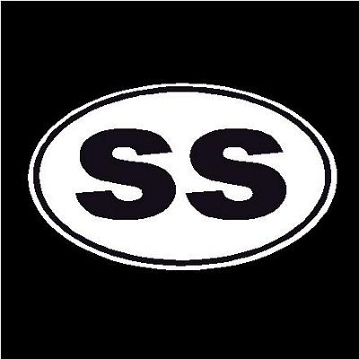 SS Oval Decal
