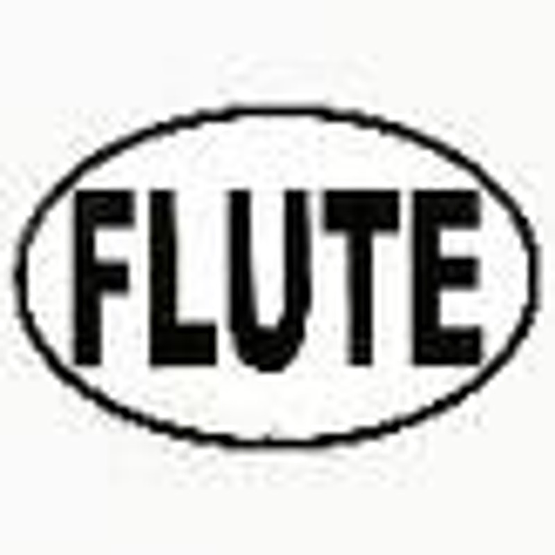 Flute Oval Sticker