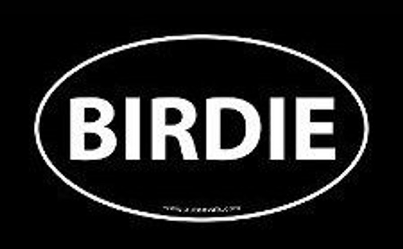 BIRDIE OVAL STICKER
