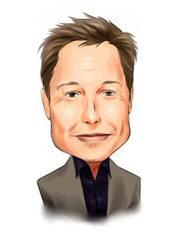 Elon Musk drawing sticker 2