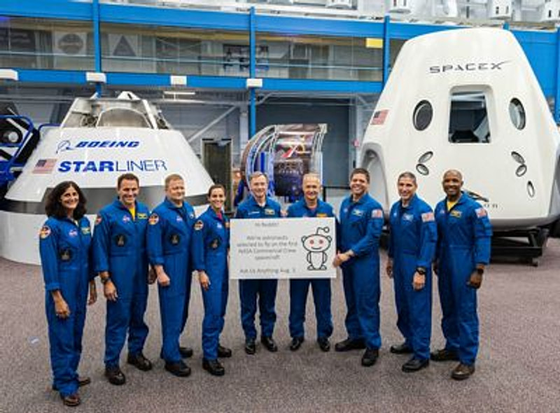 SpaceX and NASA Crew Members 2018 Sticker