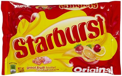 starburst bag sticker