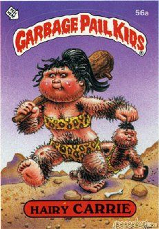 Hairy CARRIE Funny Sticker Name Decal