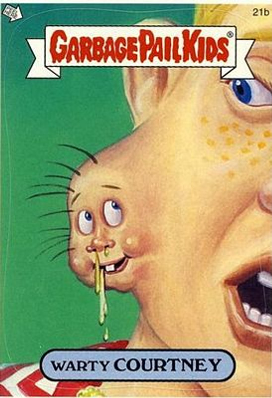 Warty COURTNEY Funny Decal Name Sticker