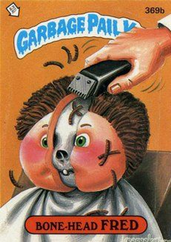 Bone Head FRED Funny Sticker Name Decal