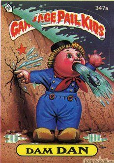 Dam DAN Funny Sticker Name Decal