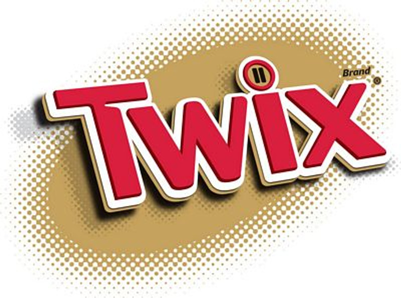 TWIX CANDY LOGO STICKER