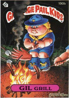 GIL Grill Funny Sticker Name Decal