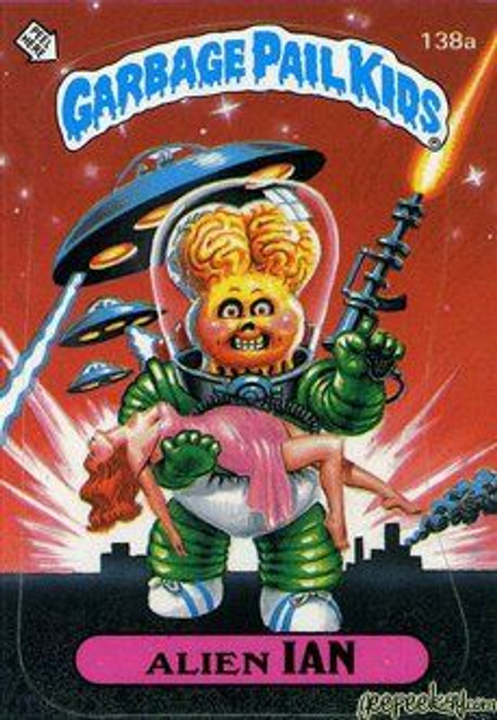 Alien IAN Funny Sticker Name Decal