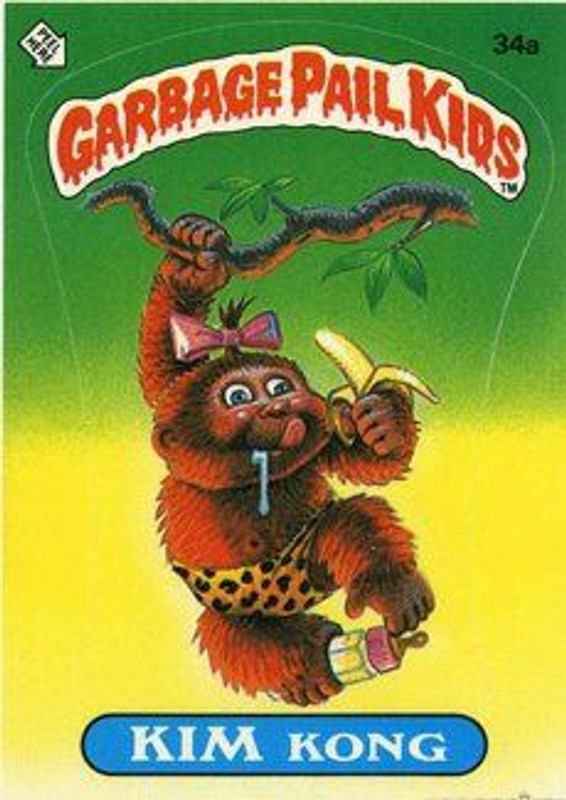 KIM Kong Funny Decal Name Sticker