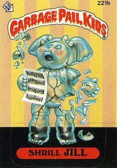 Shrill JILL Funny Decal Name Sticker