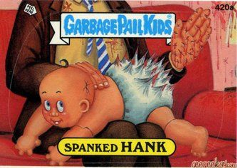 Spanked HANK Funny Decal Name Sticker