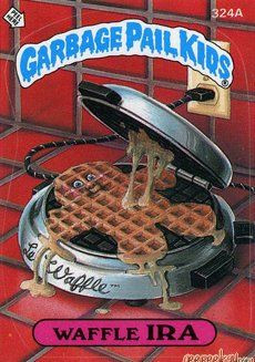 Waffle IRA Funny Decal Name Sticker