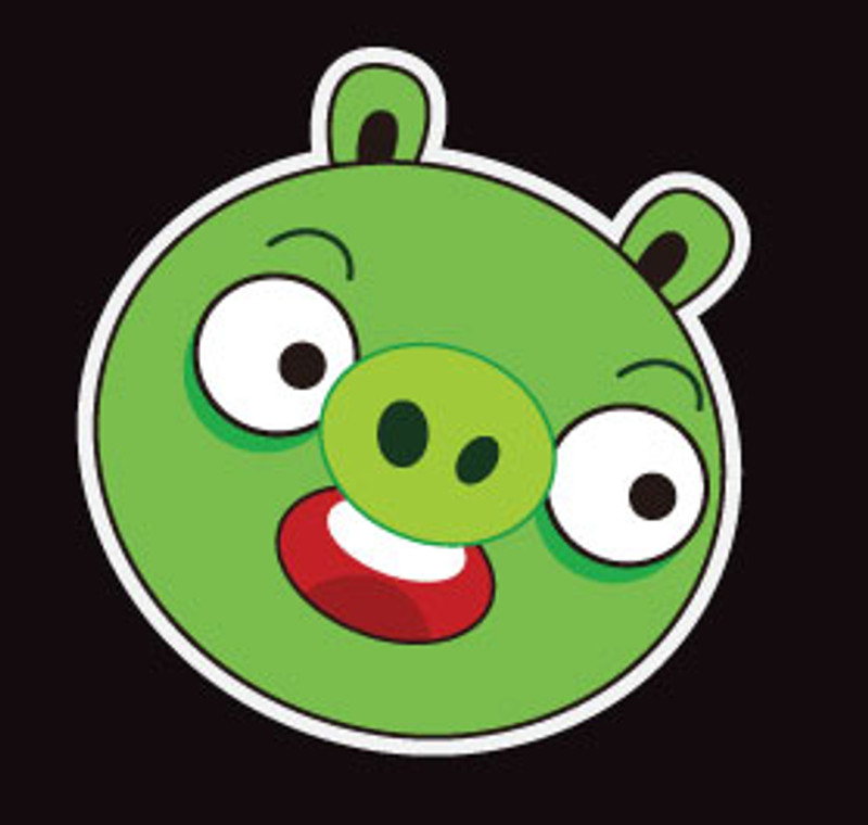 Angry Birds Pig 1 Vinyl Decal