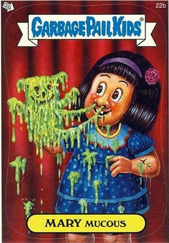 MARY Mucous Funny Decal Name Sticker