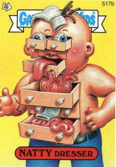 NATTY Dresser Funny Decal Name Sticker