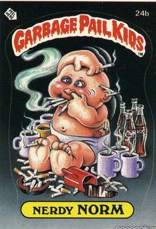 Nerdy NORM Funny Decal Name Sticker