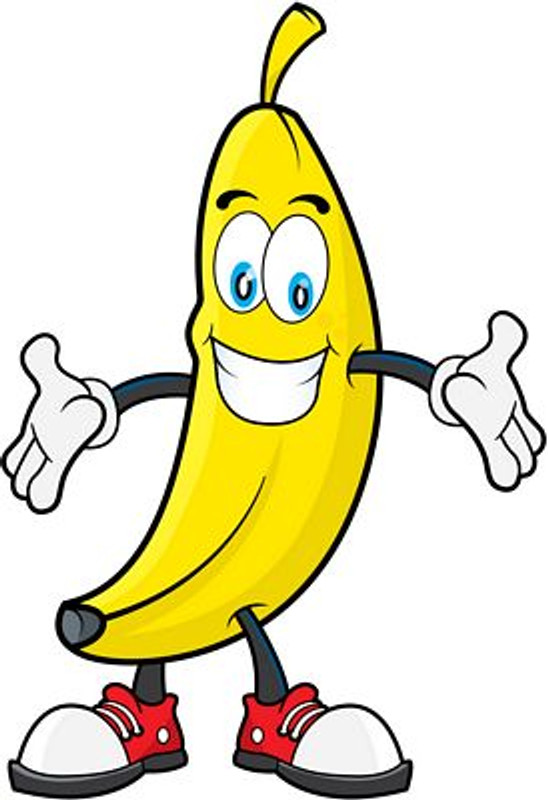 banana toon food sticker