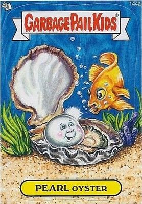 PEARL Oyster Funny Decal Name Sticker