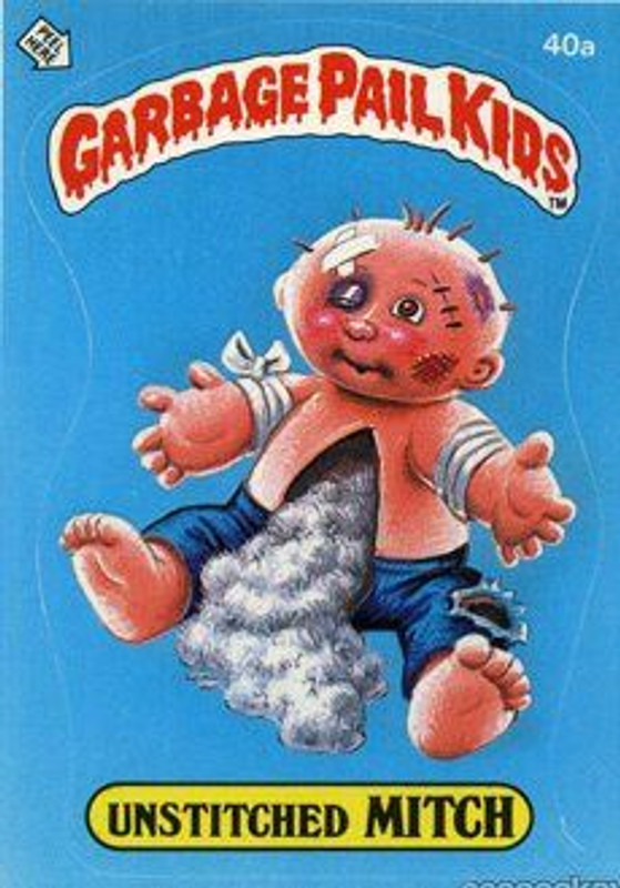 Unstiched MITCH Funny Decal Name Sticker