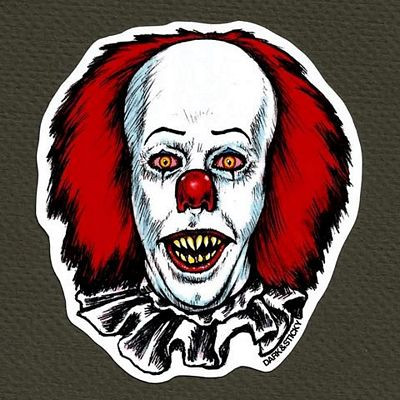PENNYWISE IT CLOWN STICKER