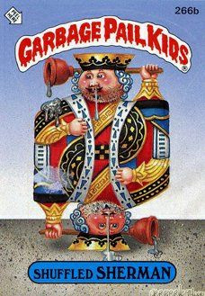 Shuffled SHERMAN Funny Decal Name Sticker