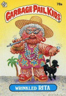 Wrinkled RITA Funny Decal Name Sticker